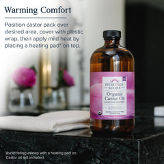 Highly absorbent cotton flannel material for castor oil packs