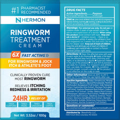 Hermon antifungal ringworm cream illustration highlighting targeted skin support.