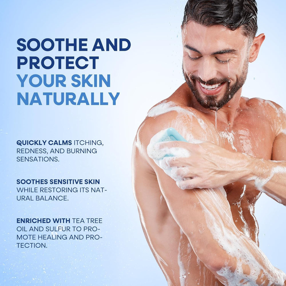 Hermon cream applied to face and body for soothing relief