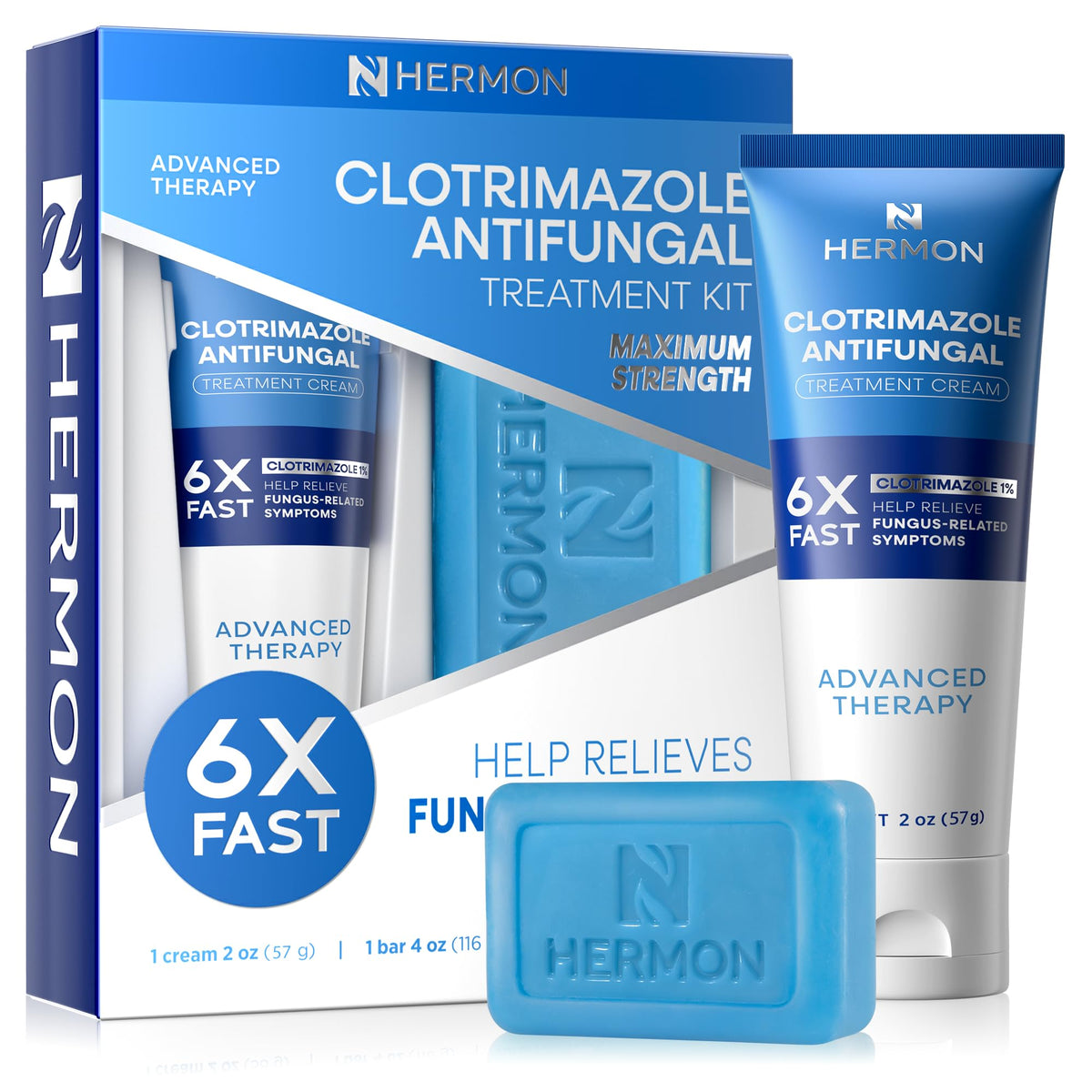 Hermon cream-tube-57g shown for targeted daily care.