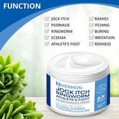 Hermon scalp-psoriasis-cream application demonstrates easy rub-in on flakes.