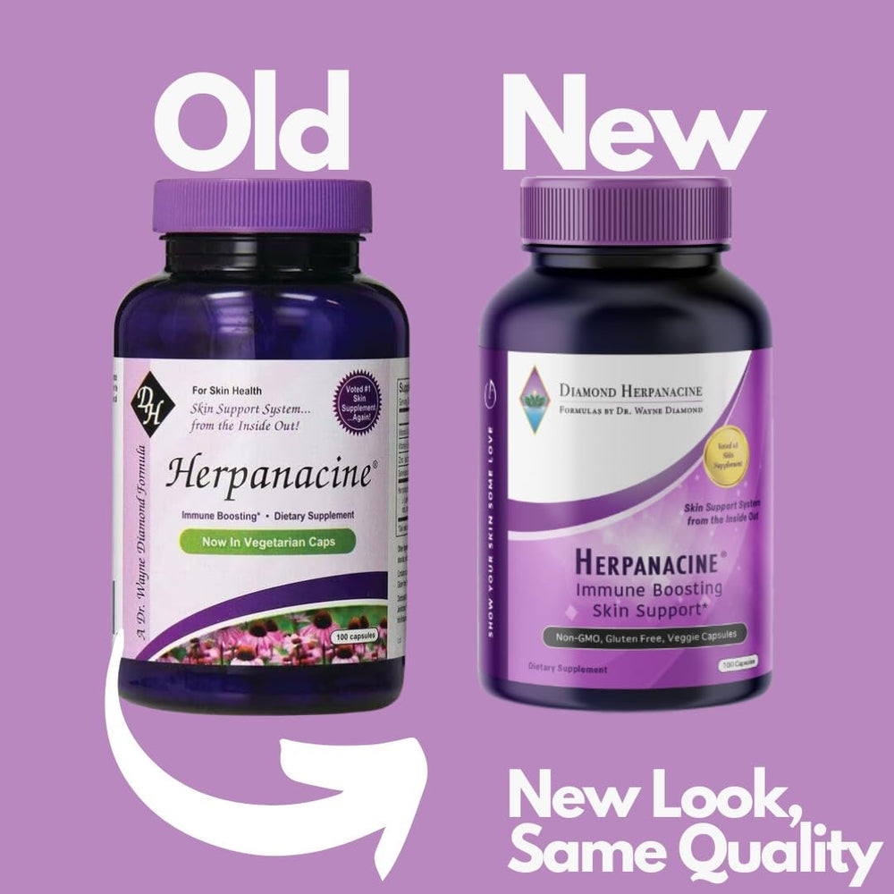 Front view of Herpanacine Diamond packaging