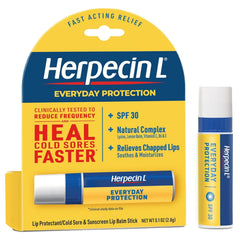 Herpecin-L lip balm front view offering daily lip protection against dryness