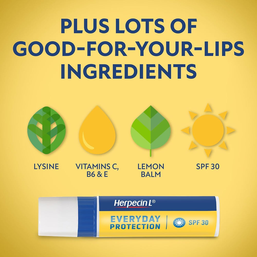 Applying Herpecin-L lip balm on lips for soothing relief