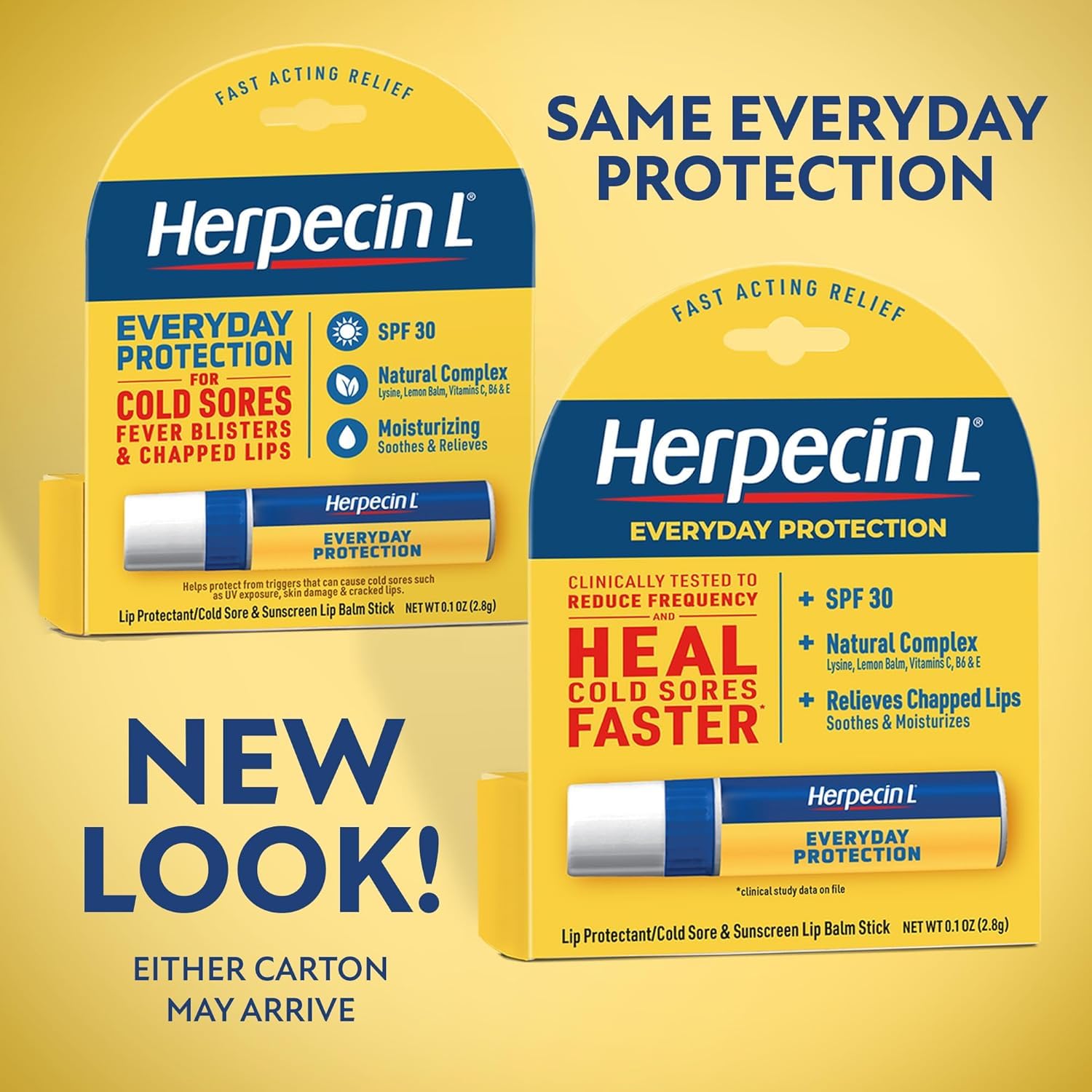 Herpecin-L SPF 30 label highlights sun protection on the product