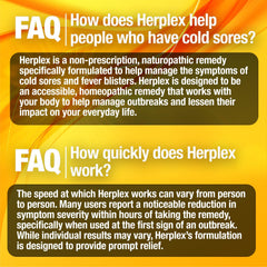 Herplex Premium Tablets easy-dosing label shown for on-the-go use