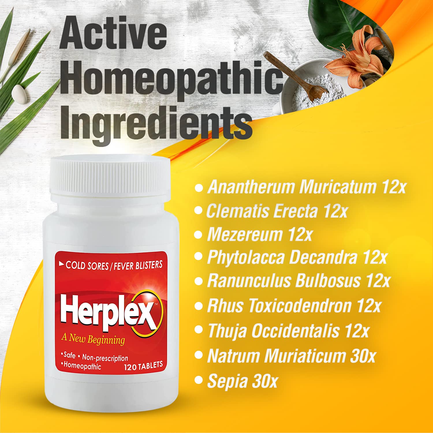 Herplex Premium Tablets packaging box image conveys safety and ease of access