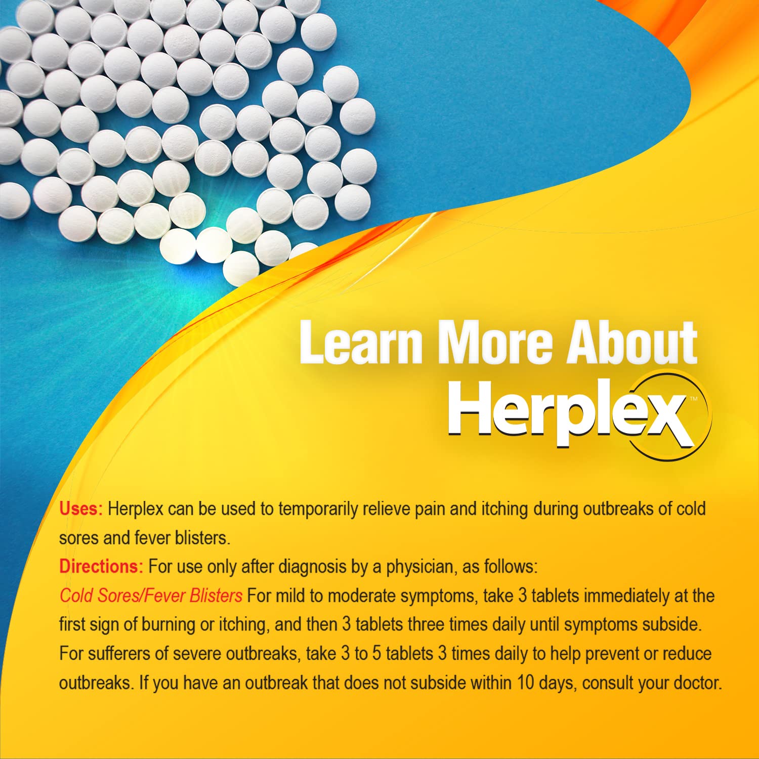 Herplex Premium Tablets USA manufacturing mark — produced in a GMP-certified facility.