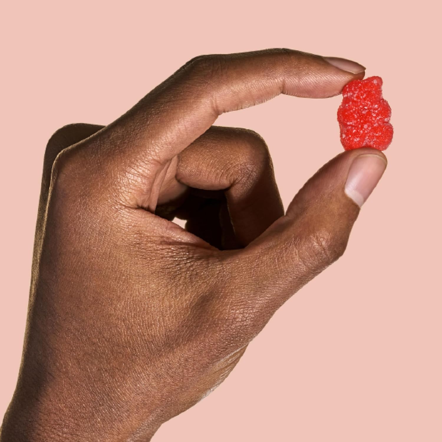 Gummies arranged in a white dish for serving