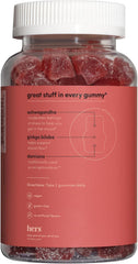 Hers Desire Libido Gummies with natural strawberry color and textures