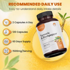 HERVIVA turmeric curcumin veggie capsules close-up