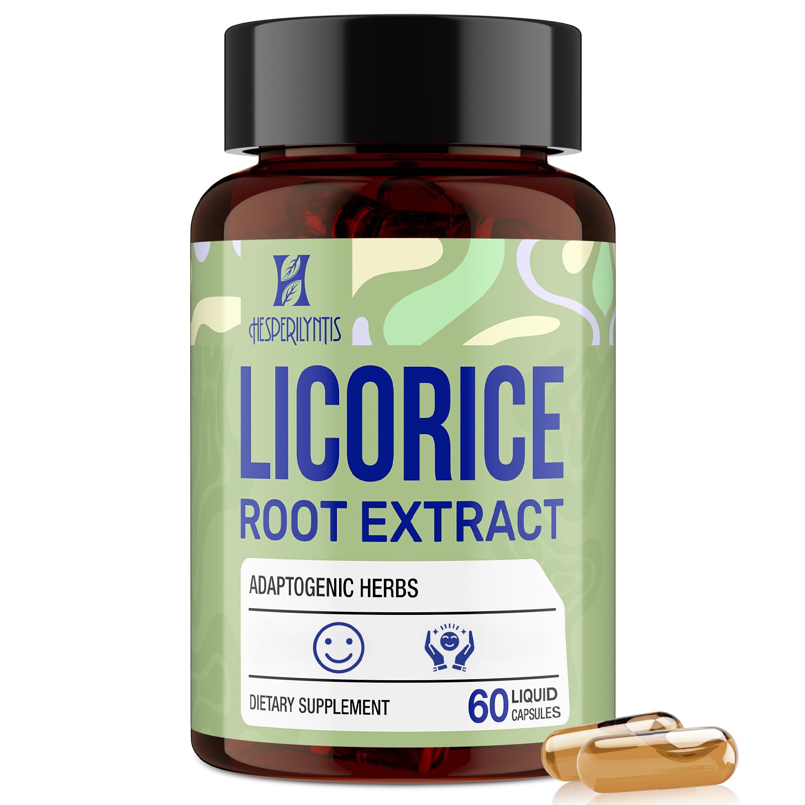Bottle of Hesperilyntis Licorice Root Liquid Capsule dietary supplement
