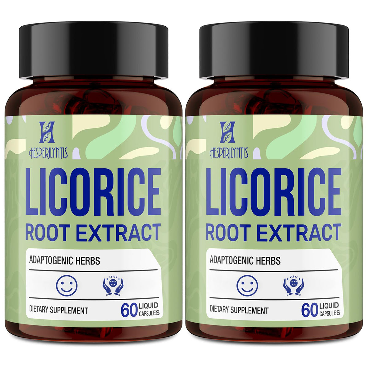 Front view of Hesperilyntis Licorice Root Liquid Capsules bottle