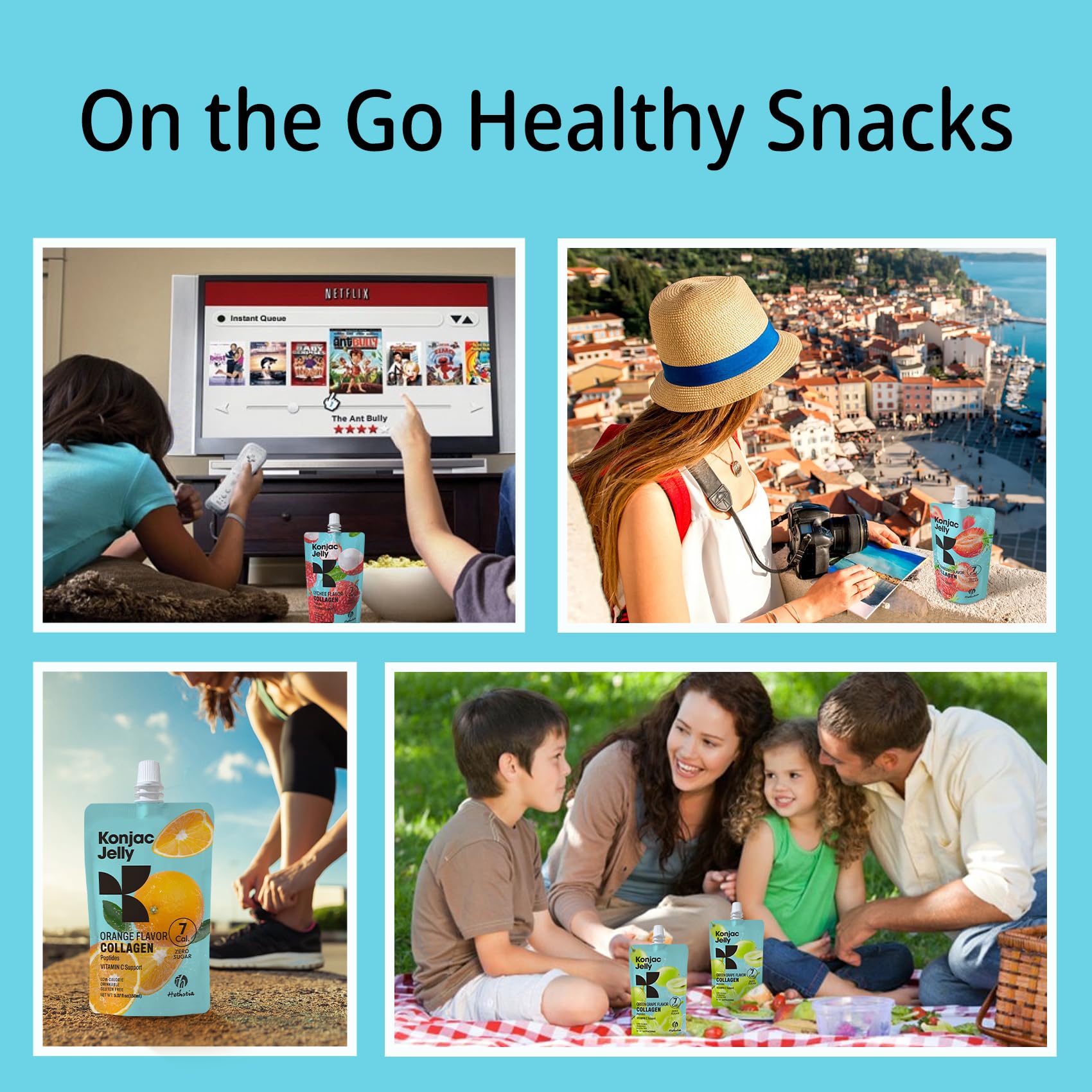 On-the-go snack in a bag for travel or work