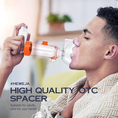 HEWEJA NESSI OTC Spacer soft silicone mask enhances comfort during inhalation.