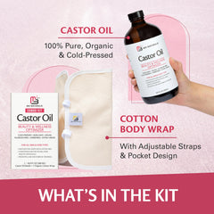 Hexane-free cold-pressed castor oil bottle