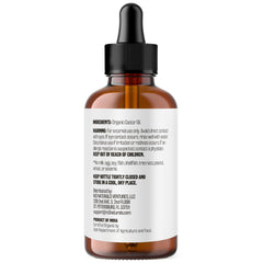 Hexane-free cold-pressed unrefined castor oil label