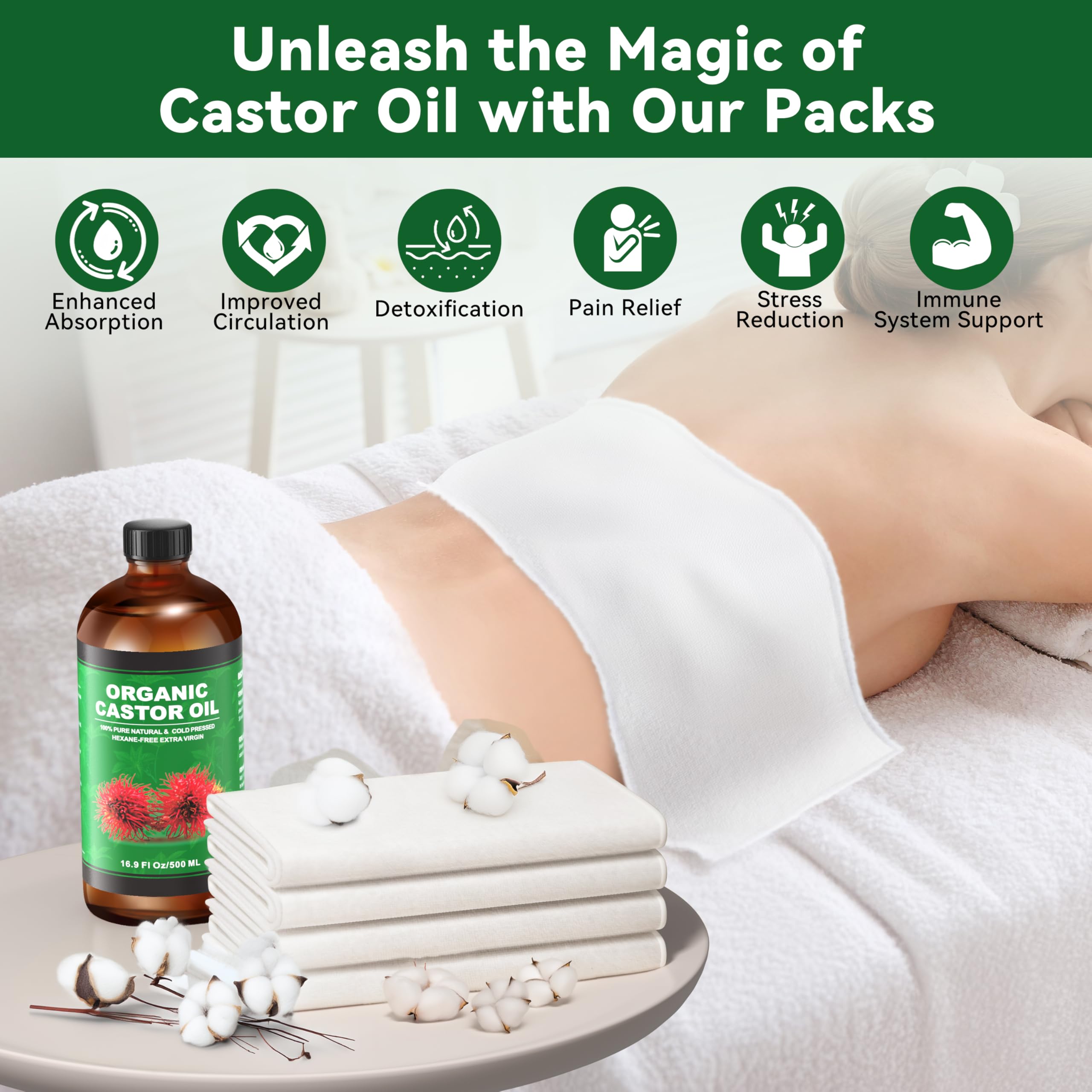 Hexane-free organic castor oil label