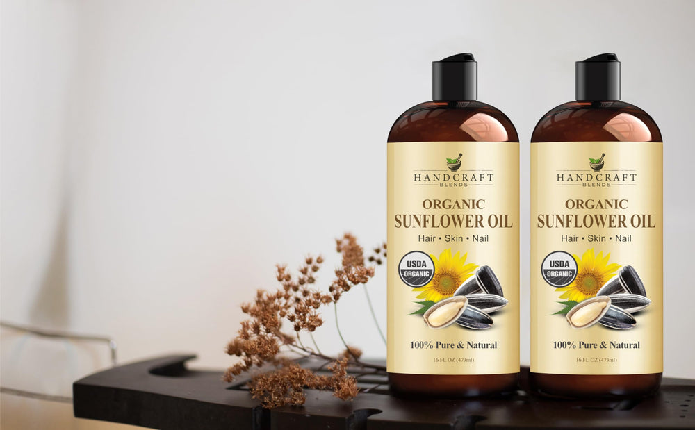 Hexane-free, USDA Organic Sunflower Oil for skin and hair