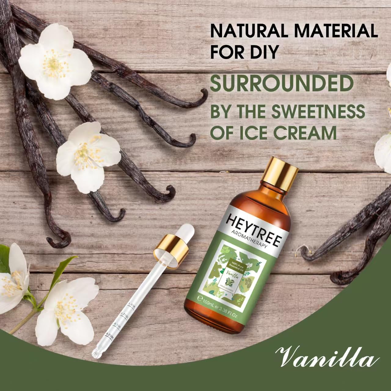 Vanilla essential oil suitable for soap making and candles