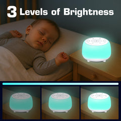 HEYAXA 7-color night light modes for calming ambiance