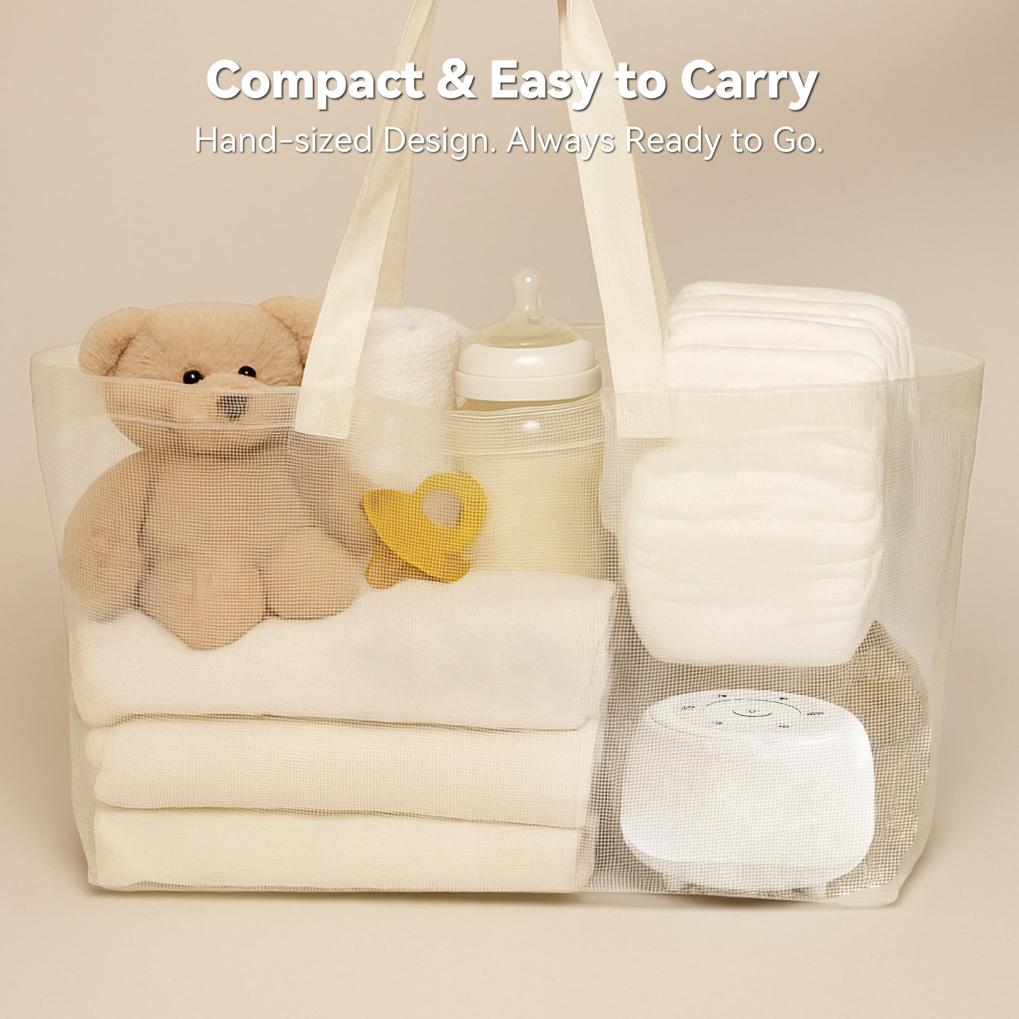HEYAXA compact travel-friendly design fits diaper bags