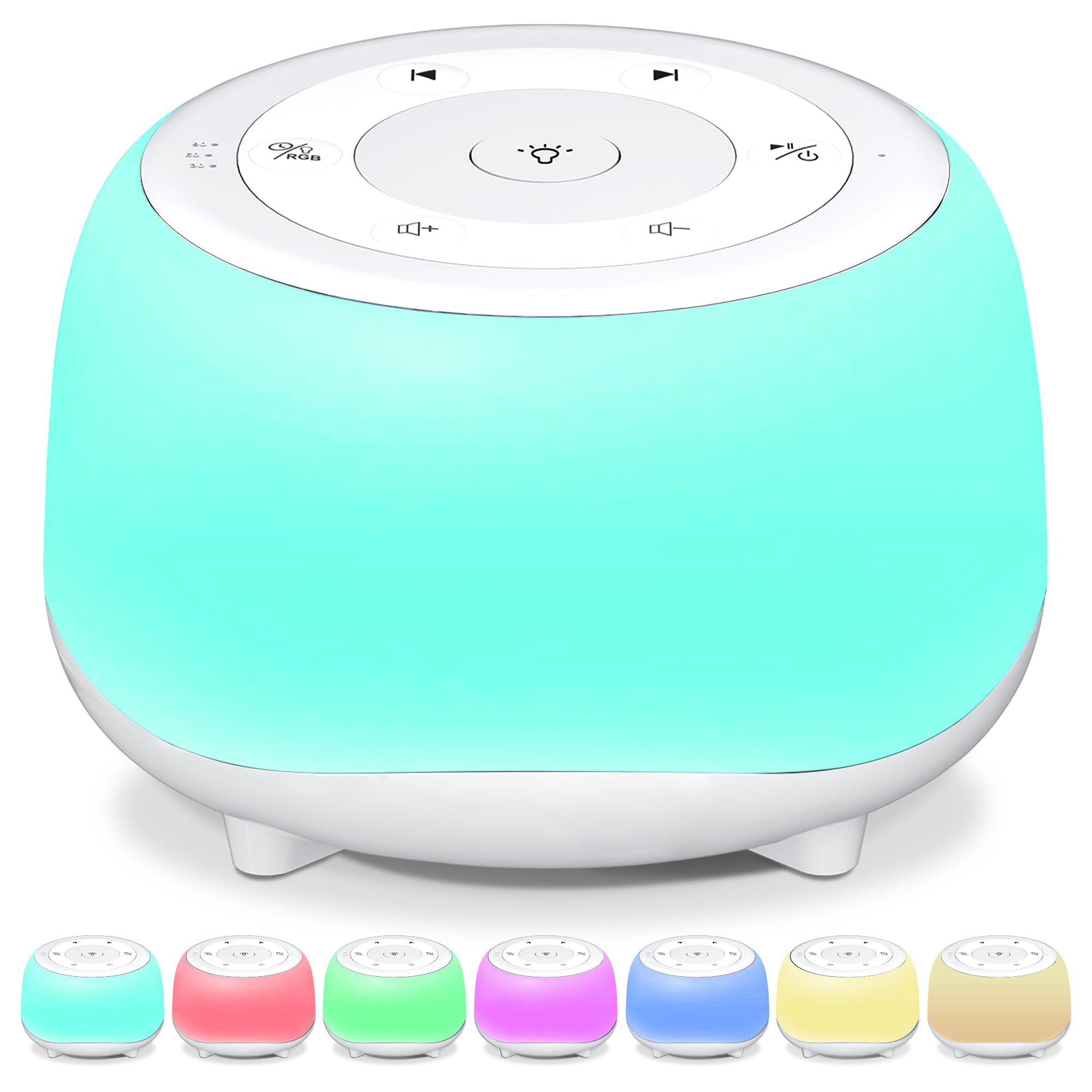 HEYAXA white noise machine in nursery setup for better sleep