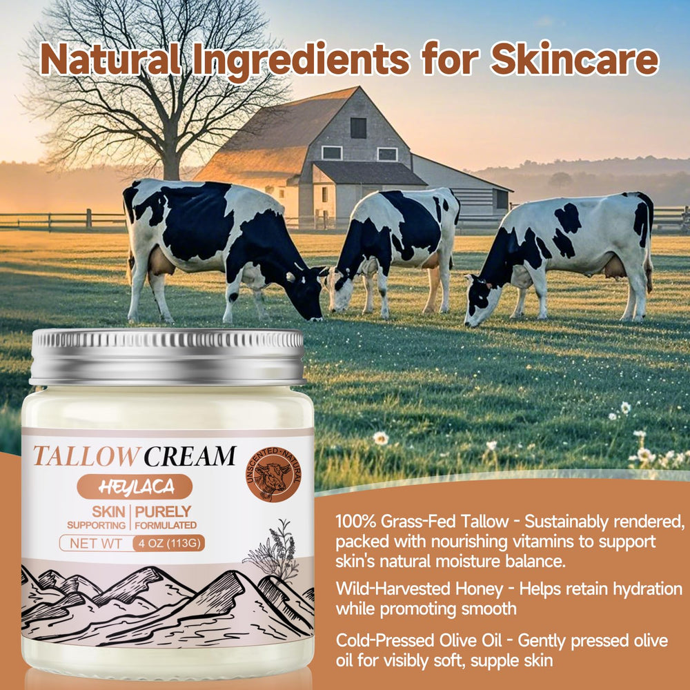 Heylaca unscented night-cream glow for rested-looking skin.
