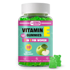 HFELIZ Vitamin E Gummies bottle front view (60 count)