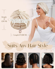 HFRHTGY double-layer satin bonnet on pillows to reduce tangling and breakage.