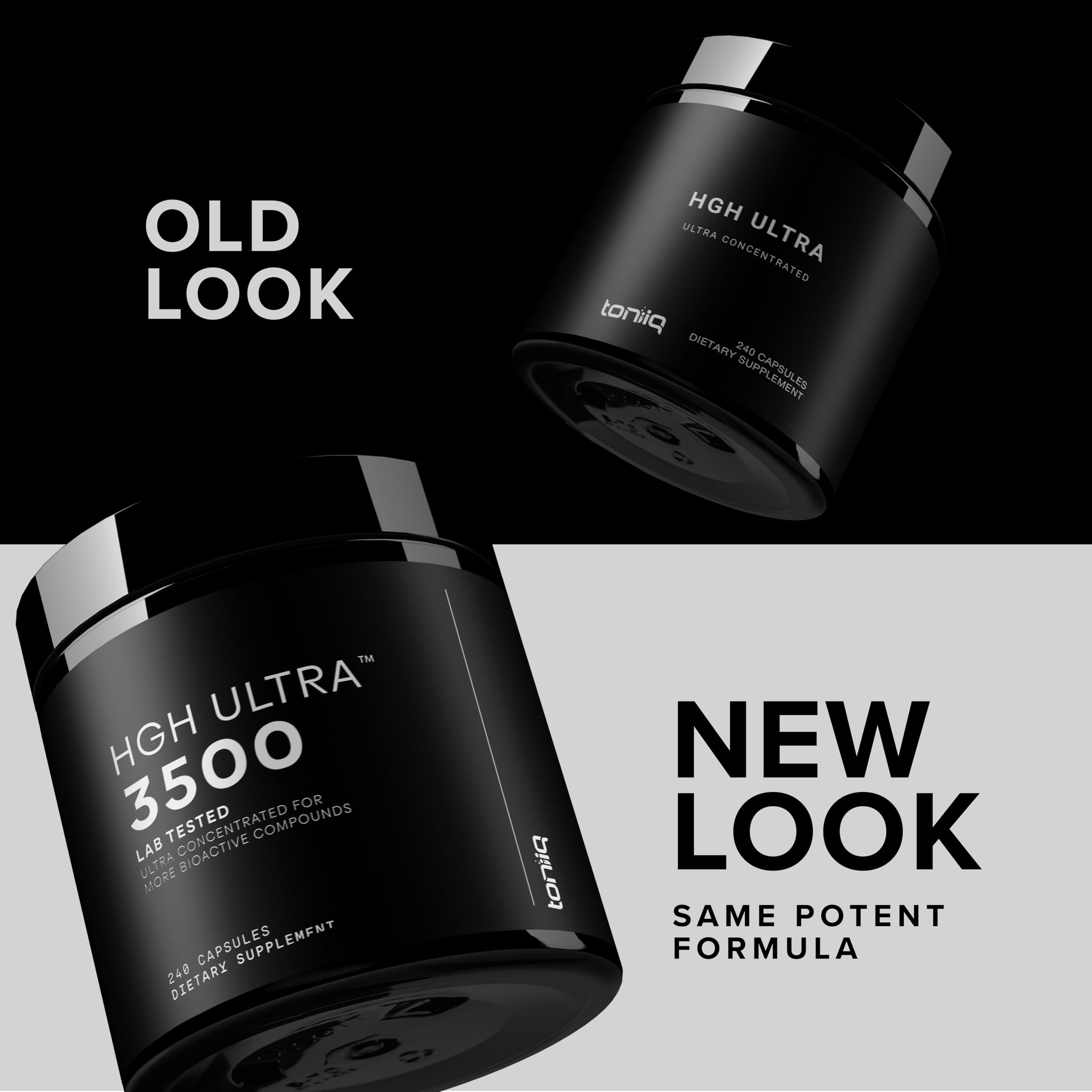 Back label of the bottle with supplement facts