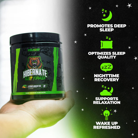 Close-up of ingredients including melatonin and valerian root
