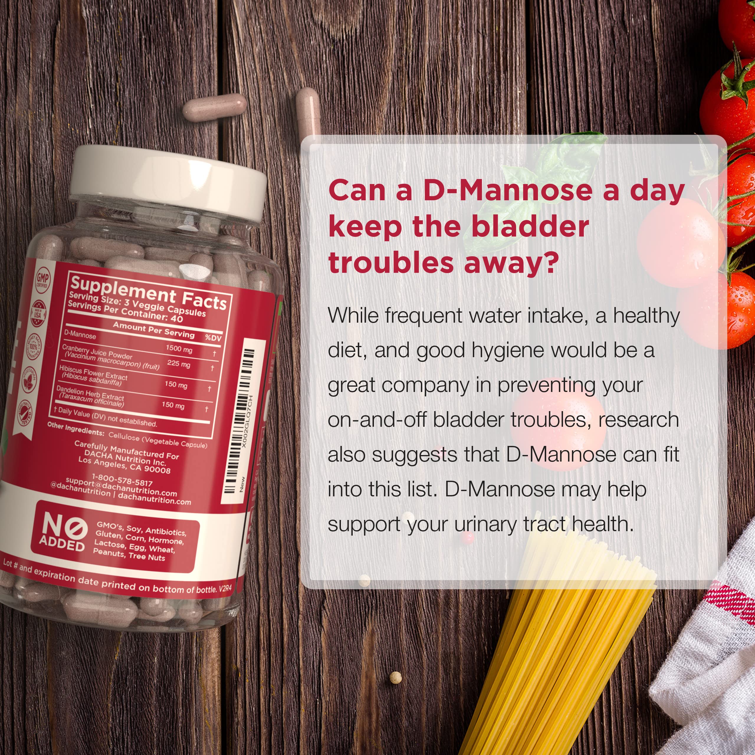 Capsules featuring hibiscus flower and dandelion root extract