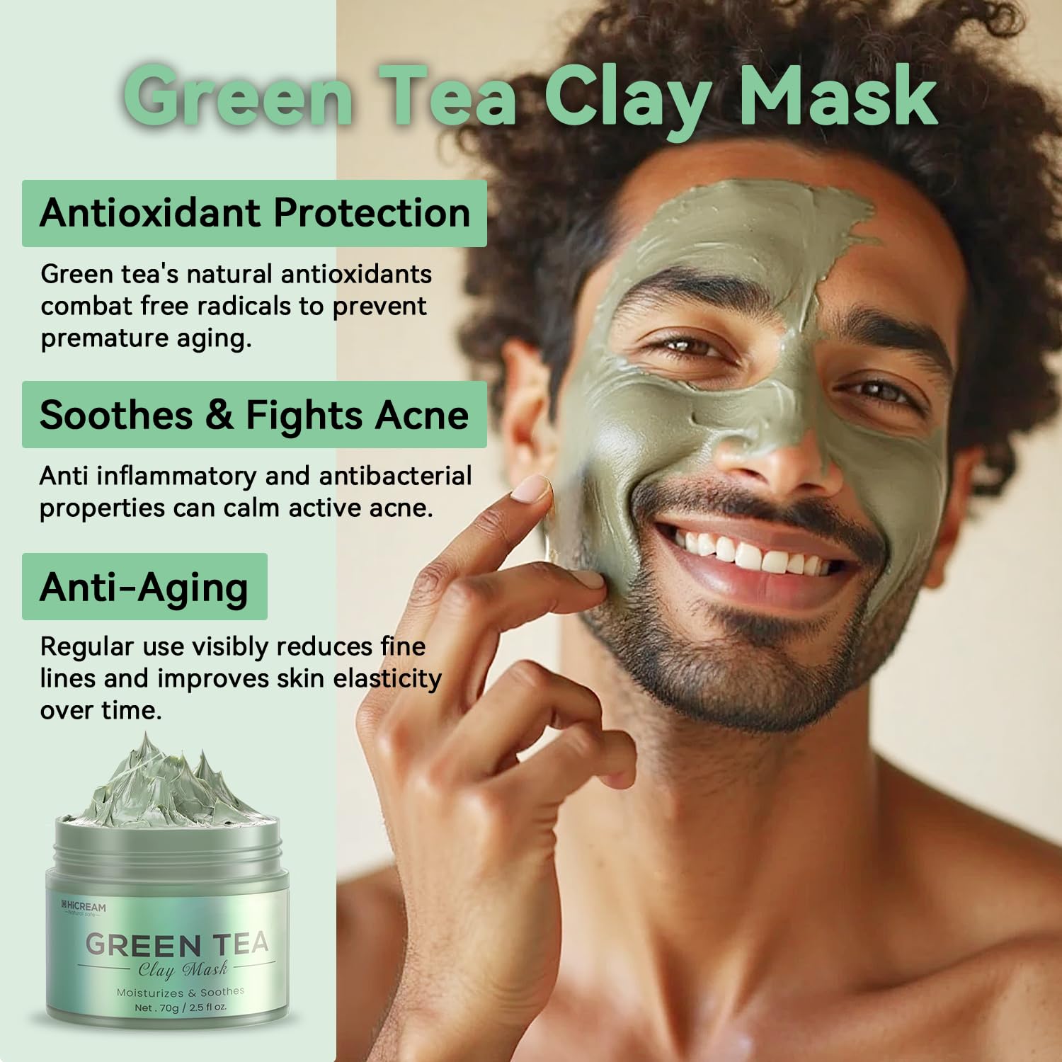 Hicream 3-piece set packaging presented for an at-home spa experience.