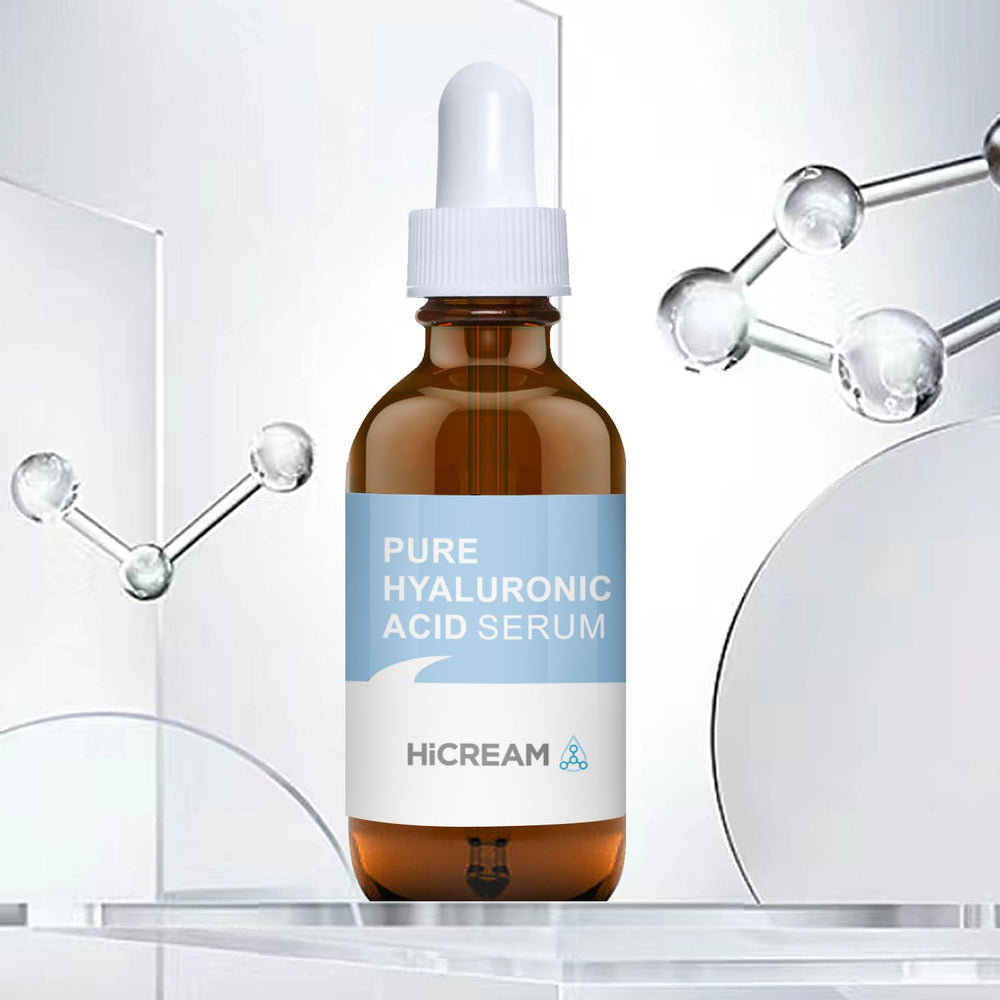 Hicream Hyaluronic Acid Serum absorbs quickly on clean skin.