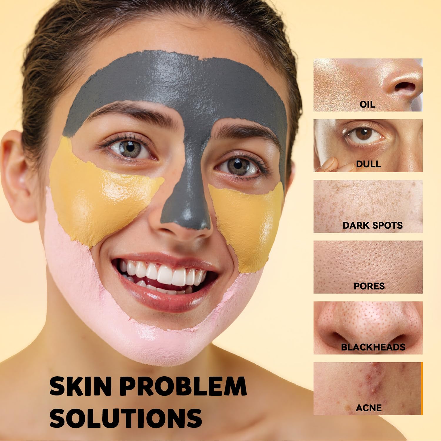 Hicream rose clay mask pack delivering gentle hydration and pore refinement.