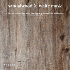 Close-up of Hidden Label giant candle jar in Sandalwood & White Musk