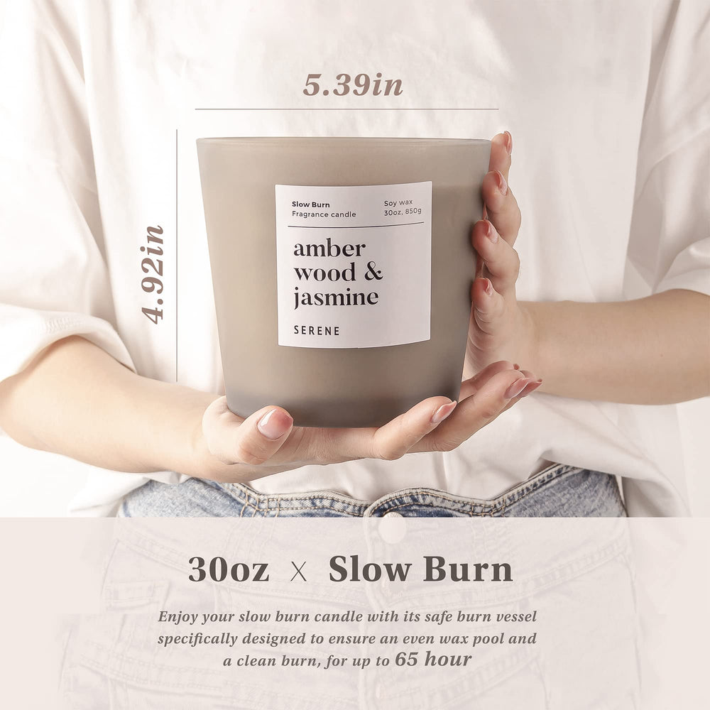 All-natural soy wax and cotton wick used in Hidden Label Serene candle