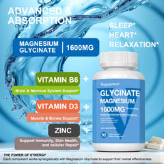 Illustration of high-absorption bisglycinate magnesium
