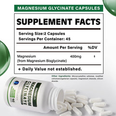 Chelated magnesium glycinate for high absorption