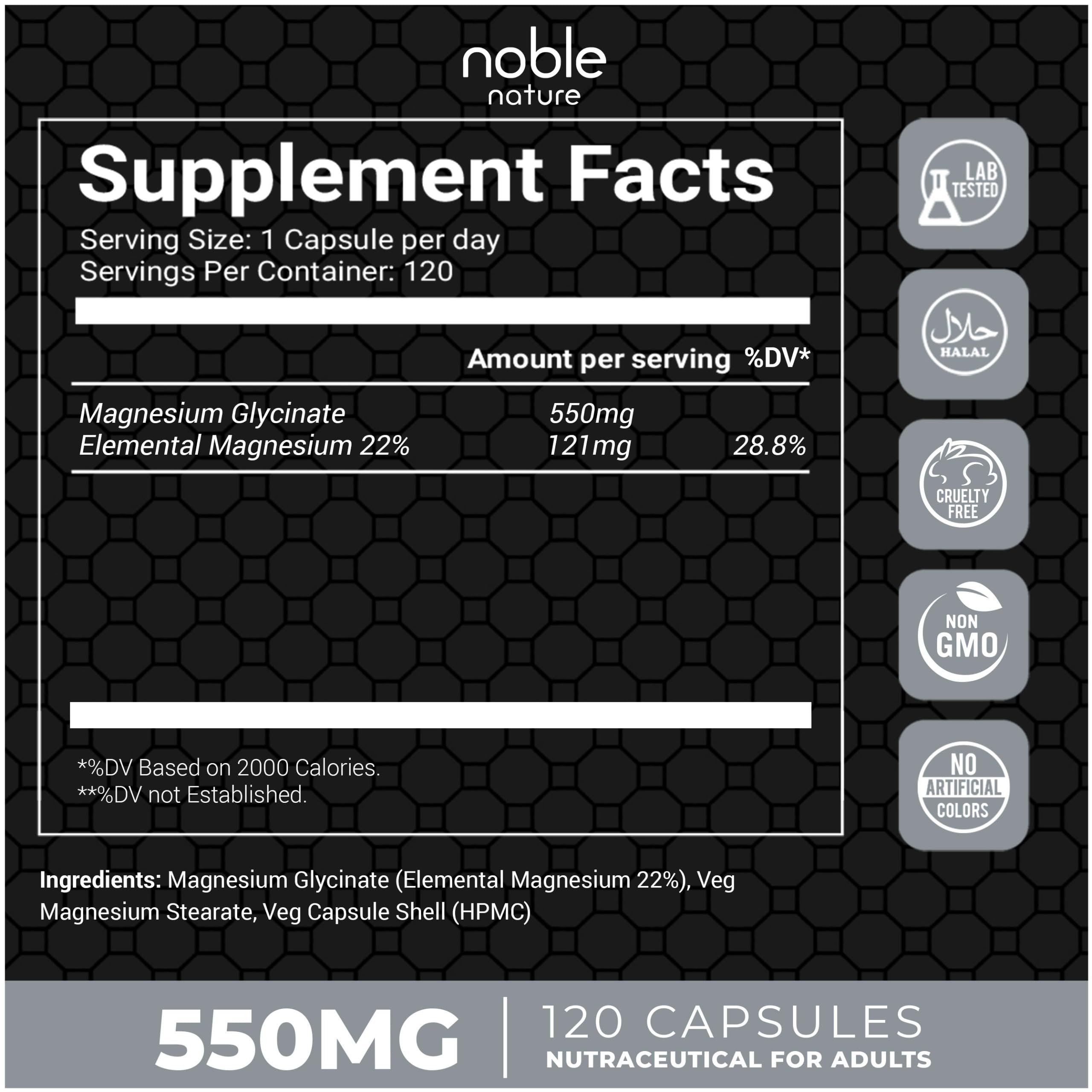 Close-up of magnesium glycinate capsules highlighting vegetarian capsules