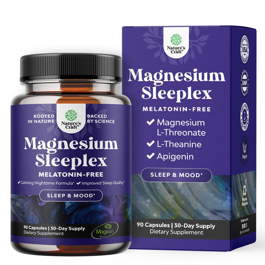 Bottle of high-absorption magnesium sleep supplement