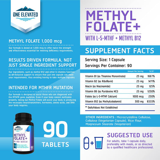 High bioavailability 5-MTHF methylfolate absorption diagram