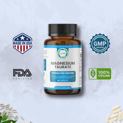 High bioavailability magnesium taurate formula