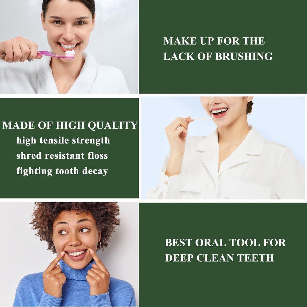 Floss handle with high-density design for better grip