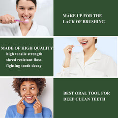 Floss handle with high-density design for better grip