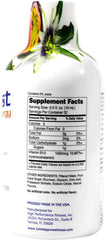 Close-up of 1st Step Liquid B-12 Tropical Blast bottle label