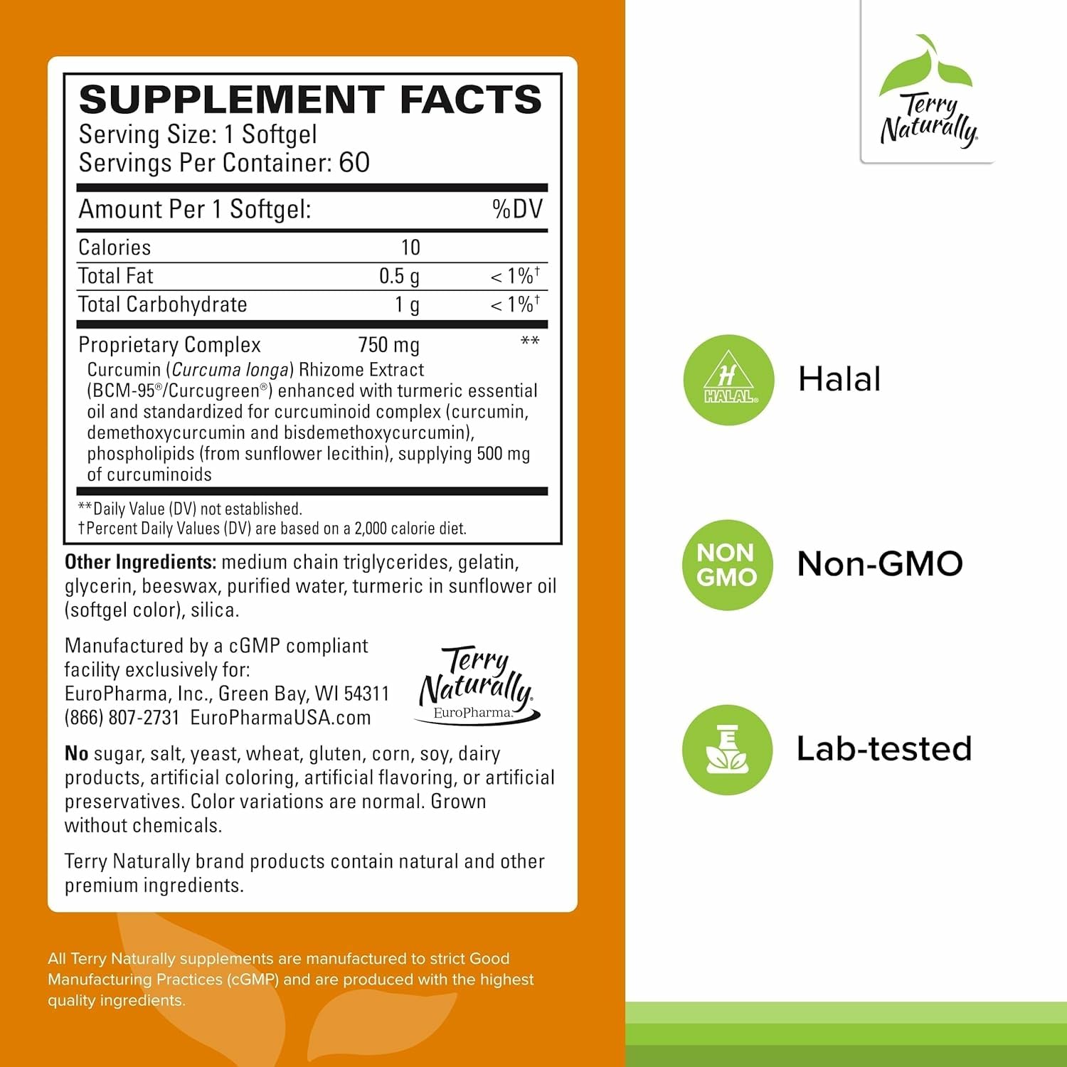 High-potency curcumin complex with enhanced absorption