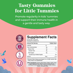 Pile of kid-friendly prebiotic fiber gummies