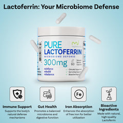 High-purity lactoferrin non-GMO capsules